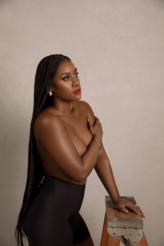 A breast augmentation patient